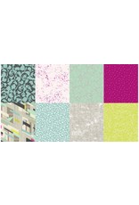 Hoffman Latifah Saafir - Nineteen Eighty-Five - 8 Fat Quarters - Macaron