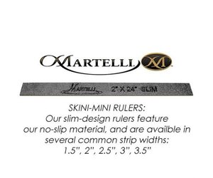 Martelli Skini-Mini Ruler 2.5 x 24 - 641453111259