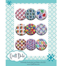 Zappy Dots Quilt Dots - Star Crossed - 9 magnets