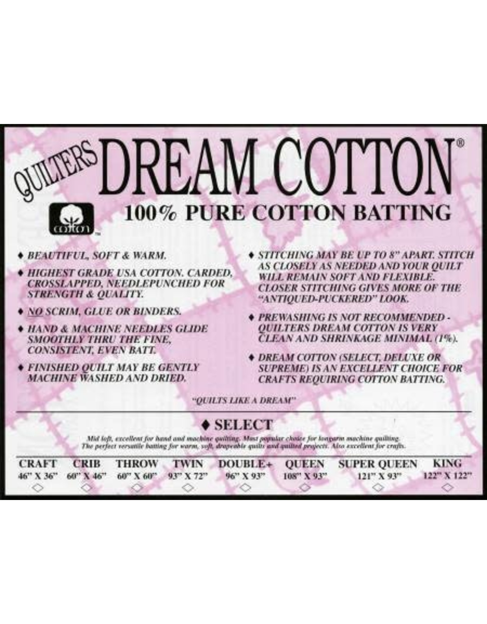 Quilters Dream Quilters Dream Cotton NATUREL - Select