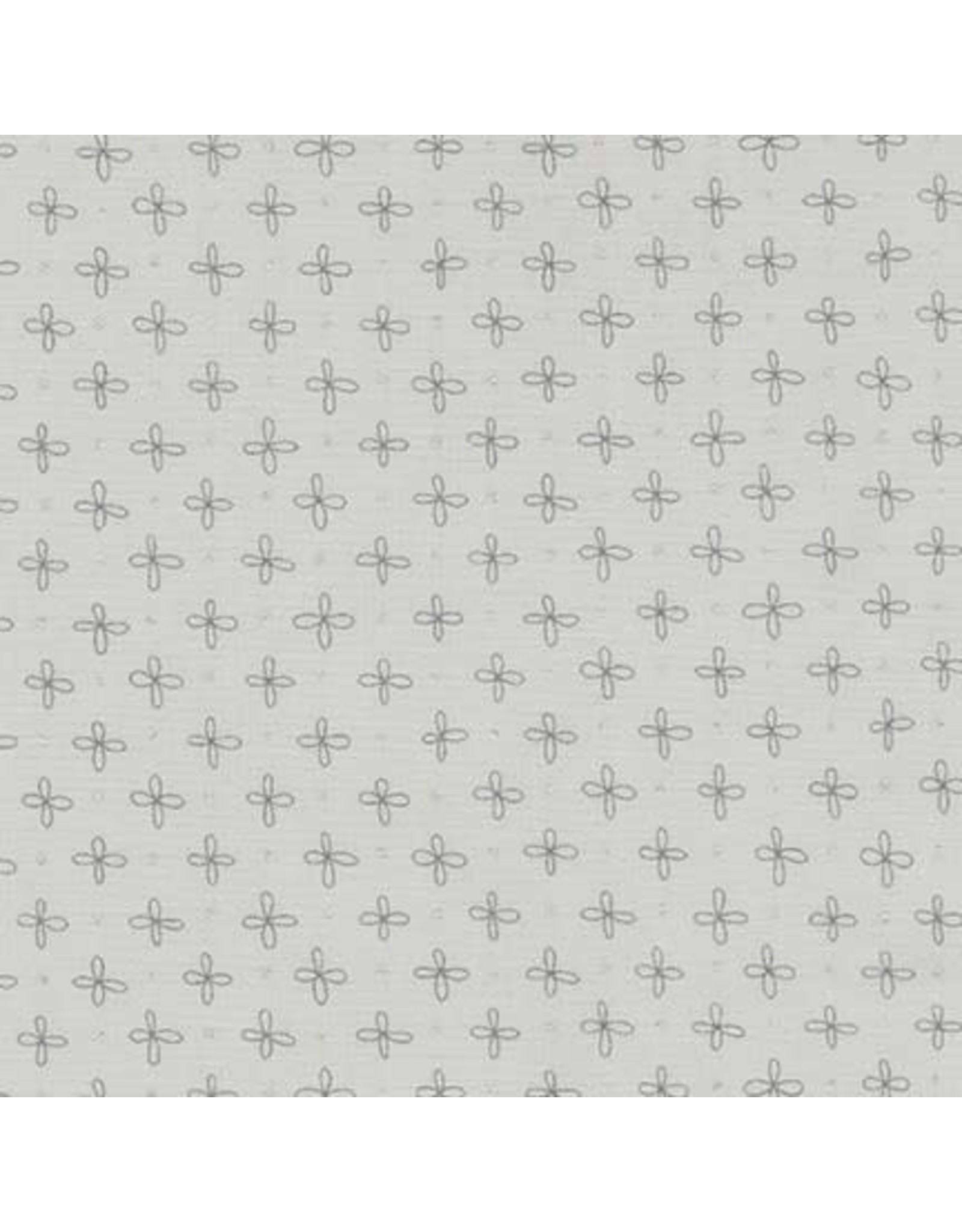 Robert Kaufman Karen Lewis - Wayside - Flower Dot Grey - 18691-12