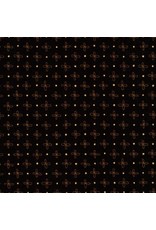 Robert Kaufman Karen Lewis - Wayside - Flower Dot Black - 18691-2