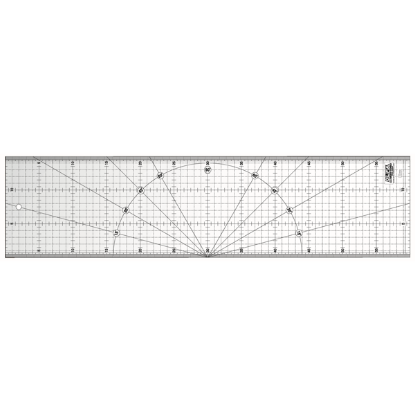 EZ Quilting Regla triangular de 30 grados, color blanco