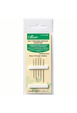 Clover Self Threading Needles - assorted