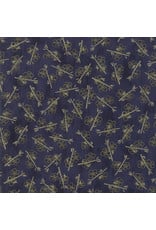 Moda Origami - Plum Blossom Dark Blue