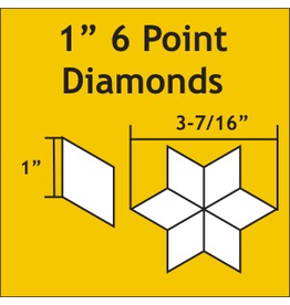 Paper Pieces 1 inch 6-point Diamond  - 75 pcs