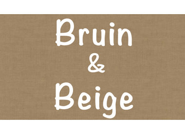 Bruine een beige stoffen