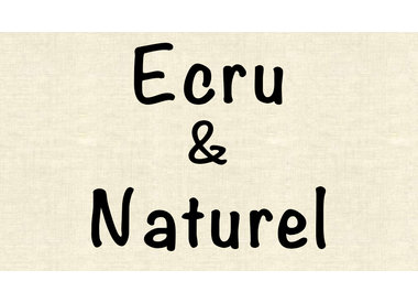 Ecru en naturel stoffen