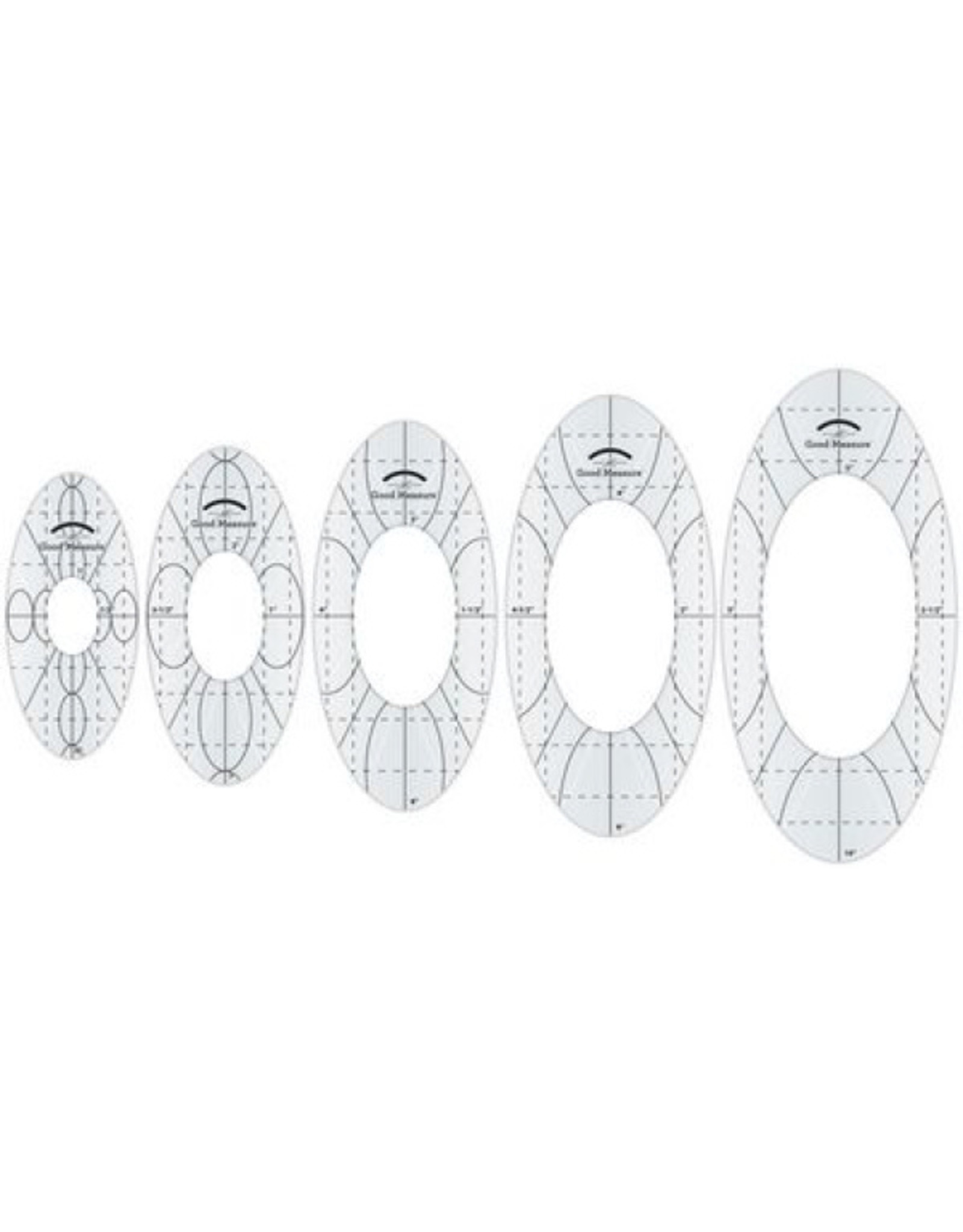 Amanda Murphy - Good Measure Quilting Template - Every Oval Set