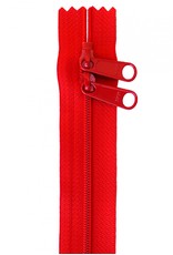 ByAnnie Handbag Zipper - 30 inch / 76 cm - double slide - Atom Red