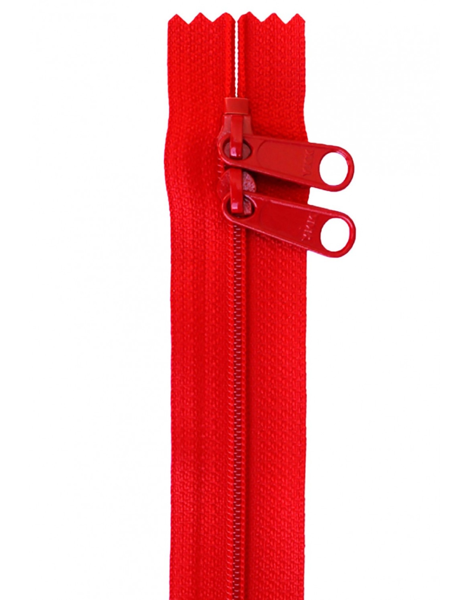 ByAnnie Handbag Zipper - 30 inch / 76 cm - double slide - Atom Red