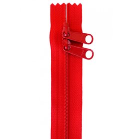 ByAnnie Handbag Zipper - 30 inch / 76 cm - double slide - Atom Red