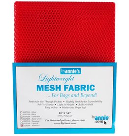 ByAnnie Mesh Fabric - 18 x 54 inch - Atom Red