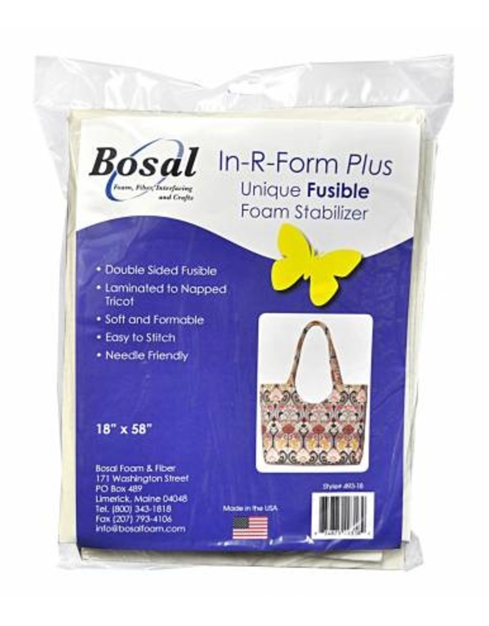 Bosal In-R-Form Plus - Fusible Foam Stabilizer - 18 x 58 inch