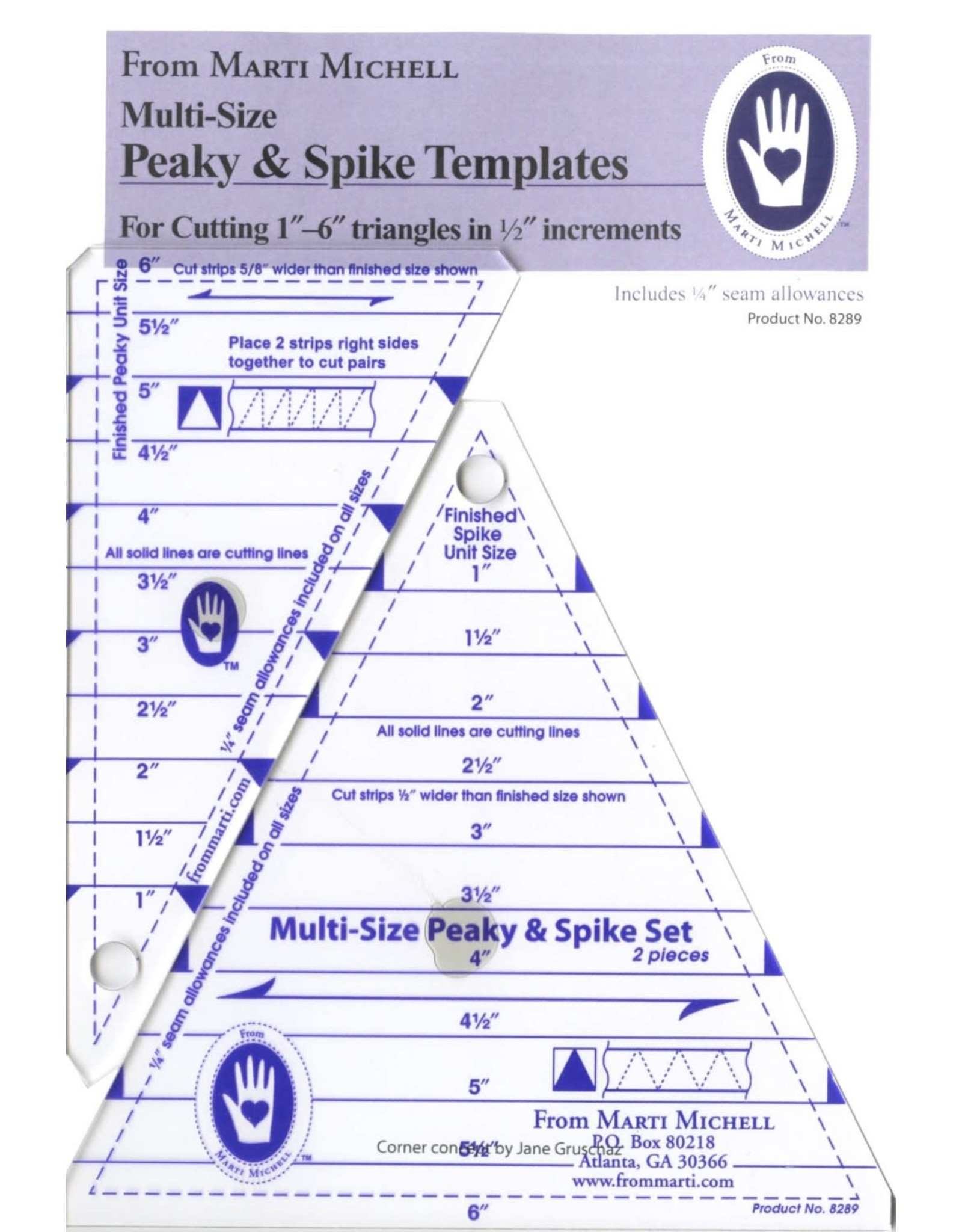 Marti Michell Peaky & Spike Set - Multi-Size - 1 to 6 inch