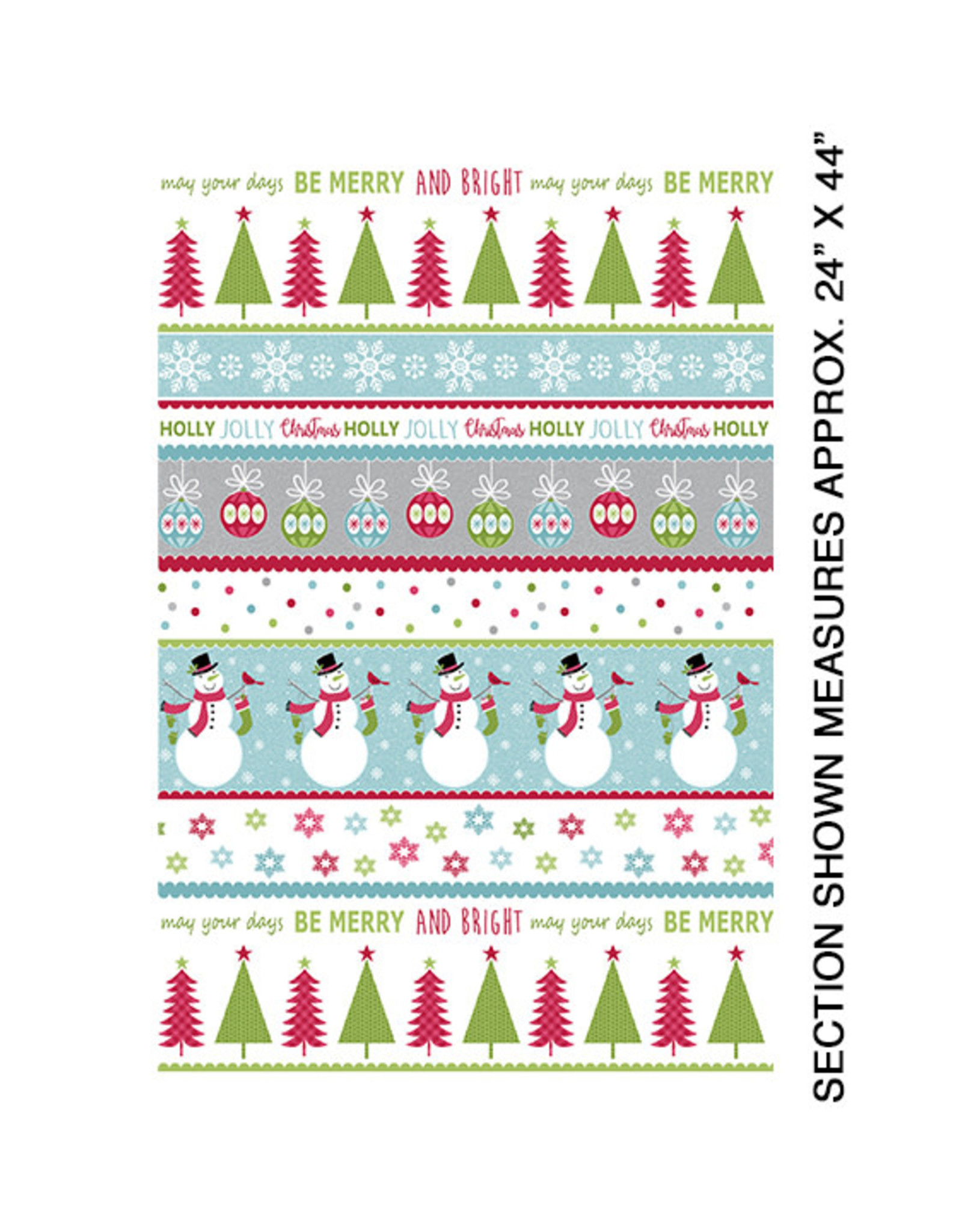 Benartex Contempo Studio Joy - Merry and Bright Stripe Multi