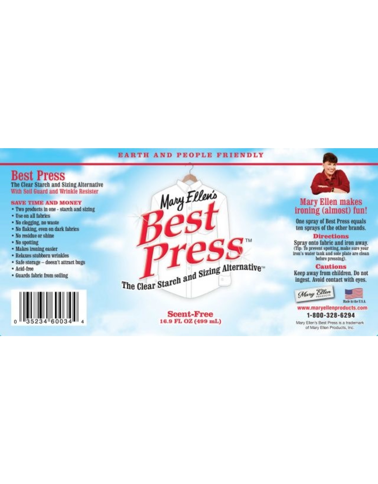 The Other Best Press 2 Spray Starch, Mary Ellen's #60240