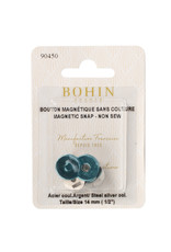 Bohin Magnetic Snap Silver - 14 mm