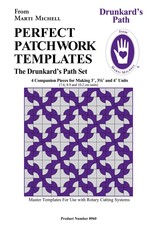 Marti Michell Marti Michell - Drunkard's Path Template Set Small - 3 - 4 inch - 8960