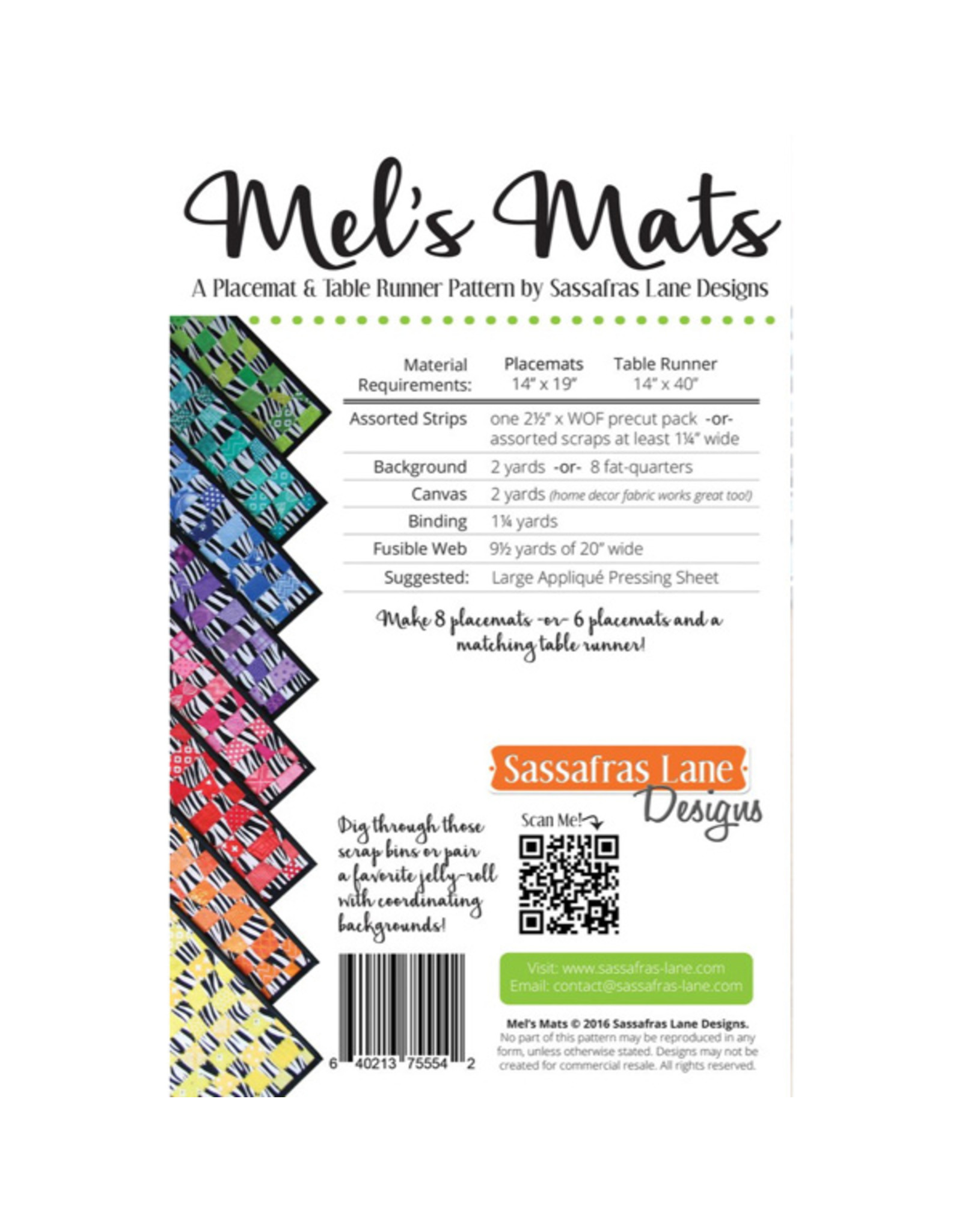 Sassafras Lane Designs Mel's Mats