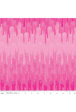 Riley Blake Designs Damask Love - GRL PWR - Put Your Hands Up Pink - C10650-PINK