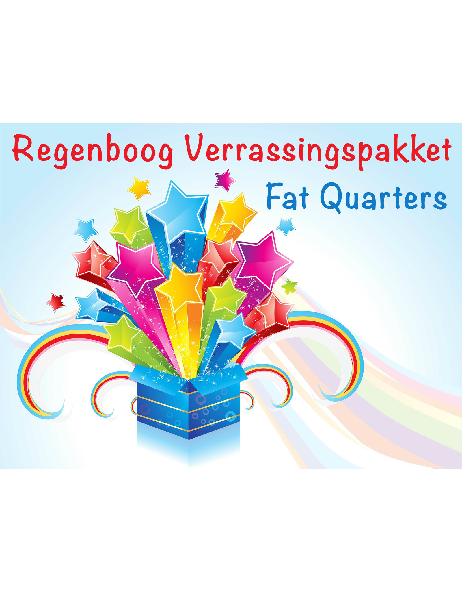 Verrassingspakket fat quarters - Regenboog