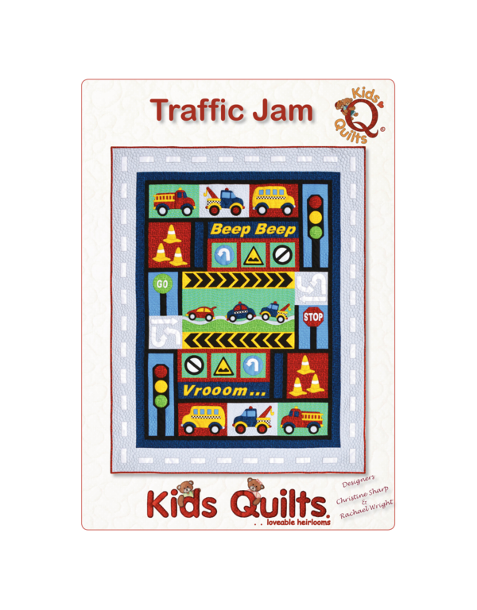 Kids Quilts Traffic Jam - applique quilt patroon