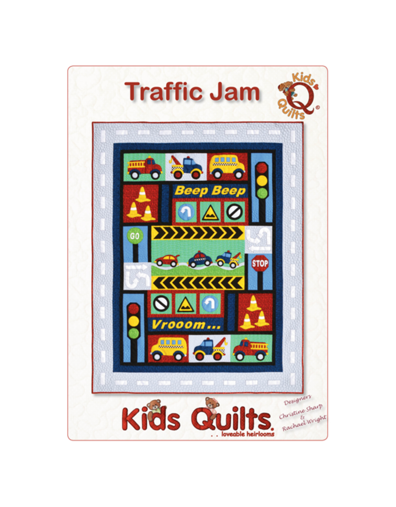 Kids Quilts Traffic Jam - applique quilt pattern