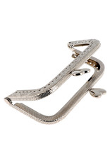 Bohin Metallic Frame Hearts - 80 mm - Silver