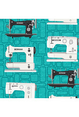 Benartex Benartex - Amanda Murphy - Bernina Vintage - Teal - 2279-84