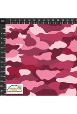 Stof Fabrics Camo - Pink