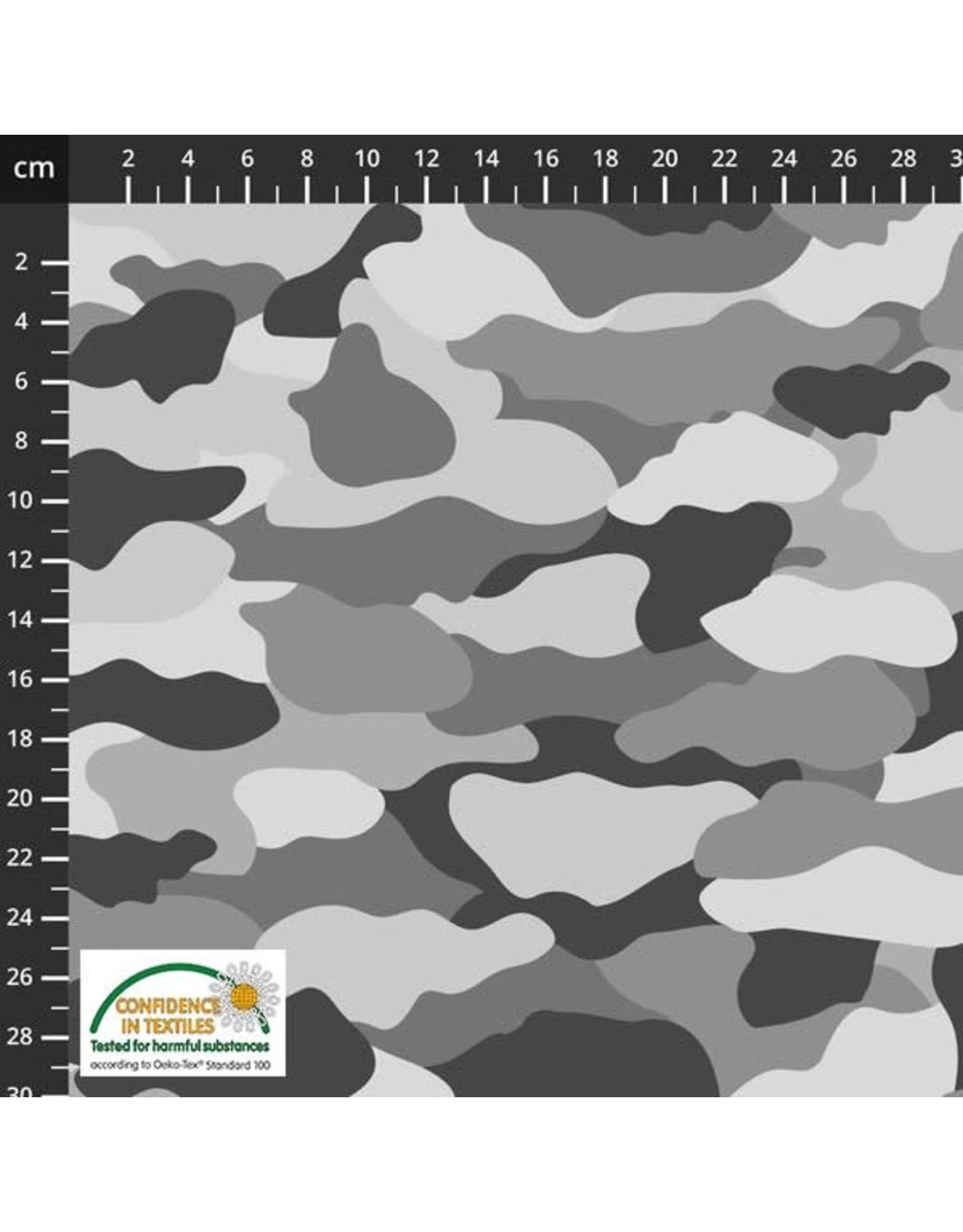 Stof Fabrics Stof Fabrics - Camo - Grey - 4501-773