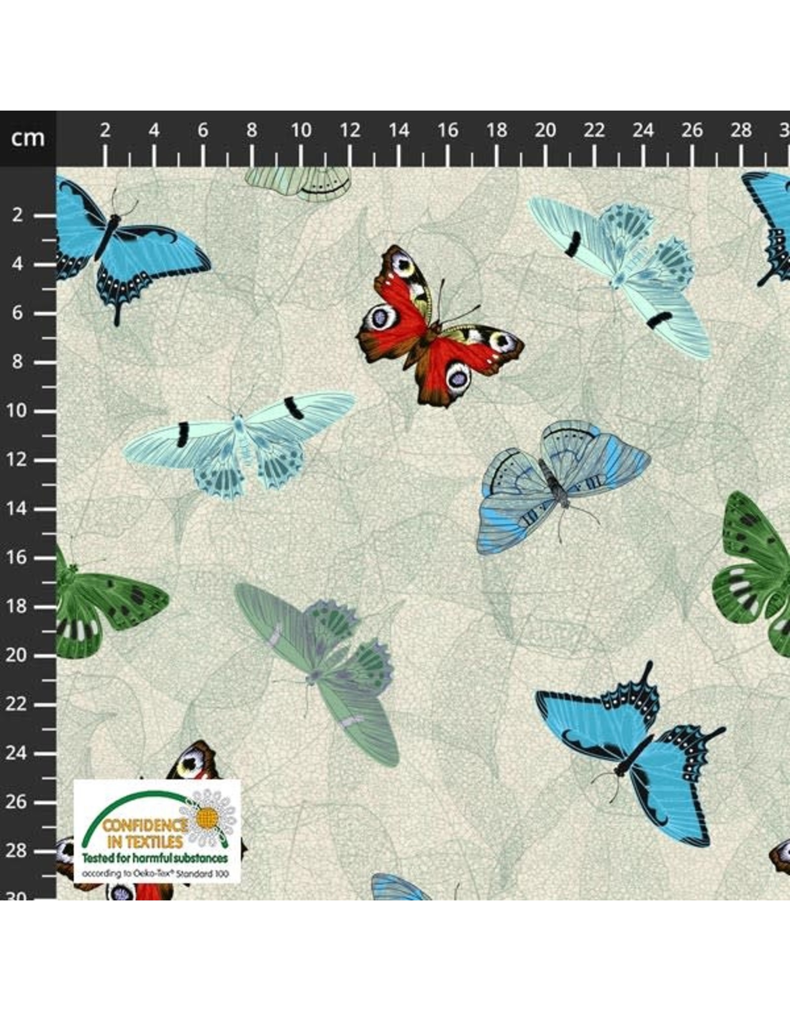 Stof Fabrics My Flutter By - Butterfly Large