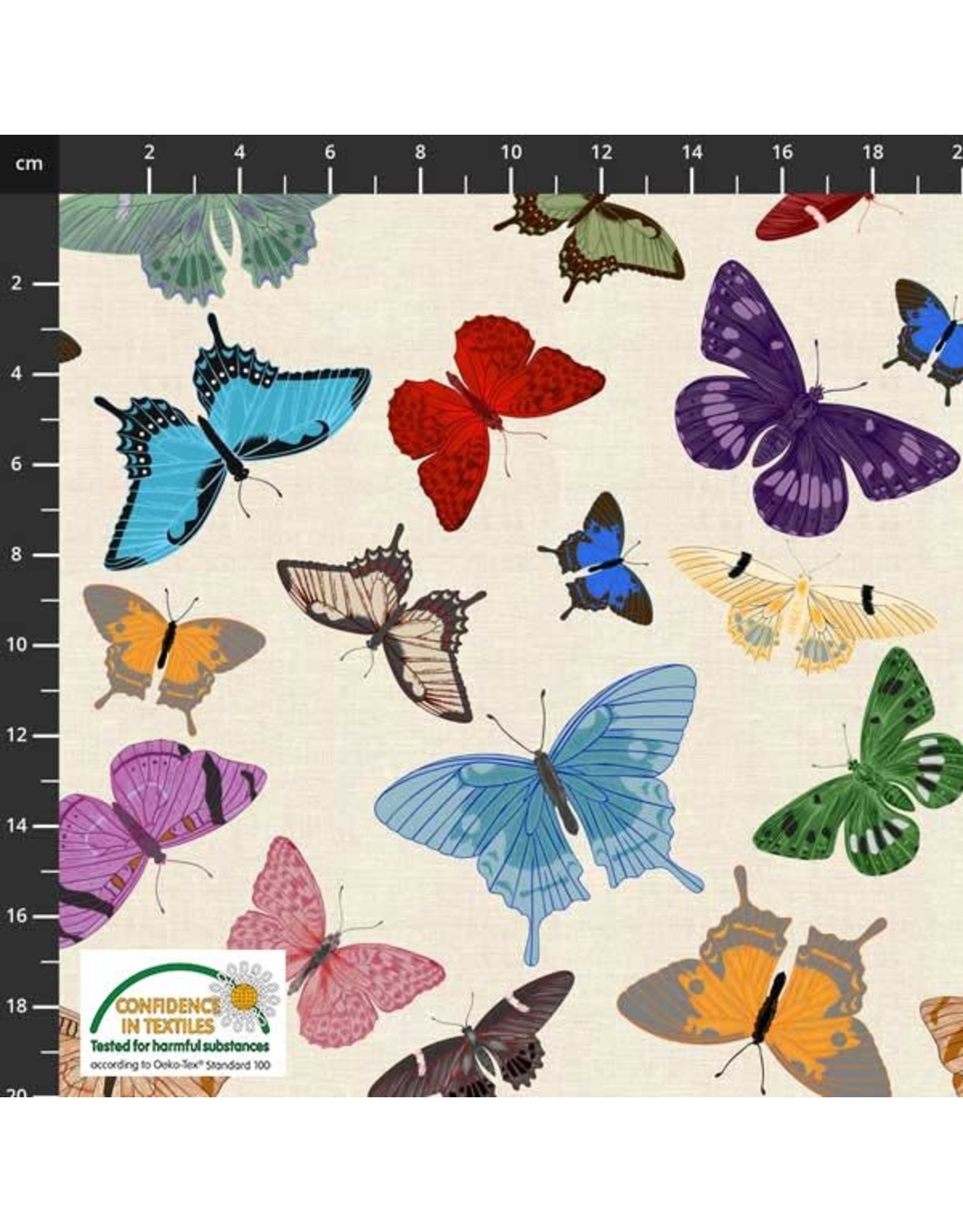 Stof Fabrics My Flutter By - All Over Butterfly