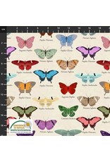 Stof Fabrics My Flutter By - Butterfly Species