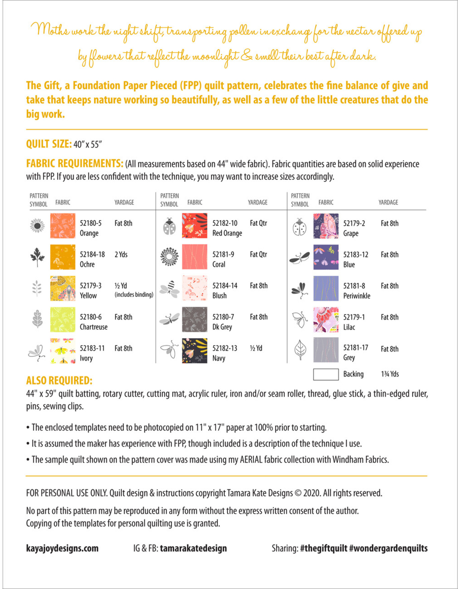 Tamara Kate Designs Wondergarden - The Gift