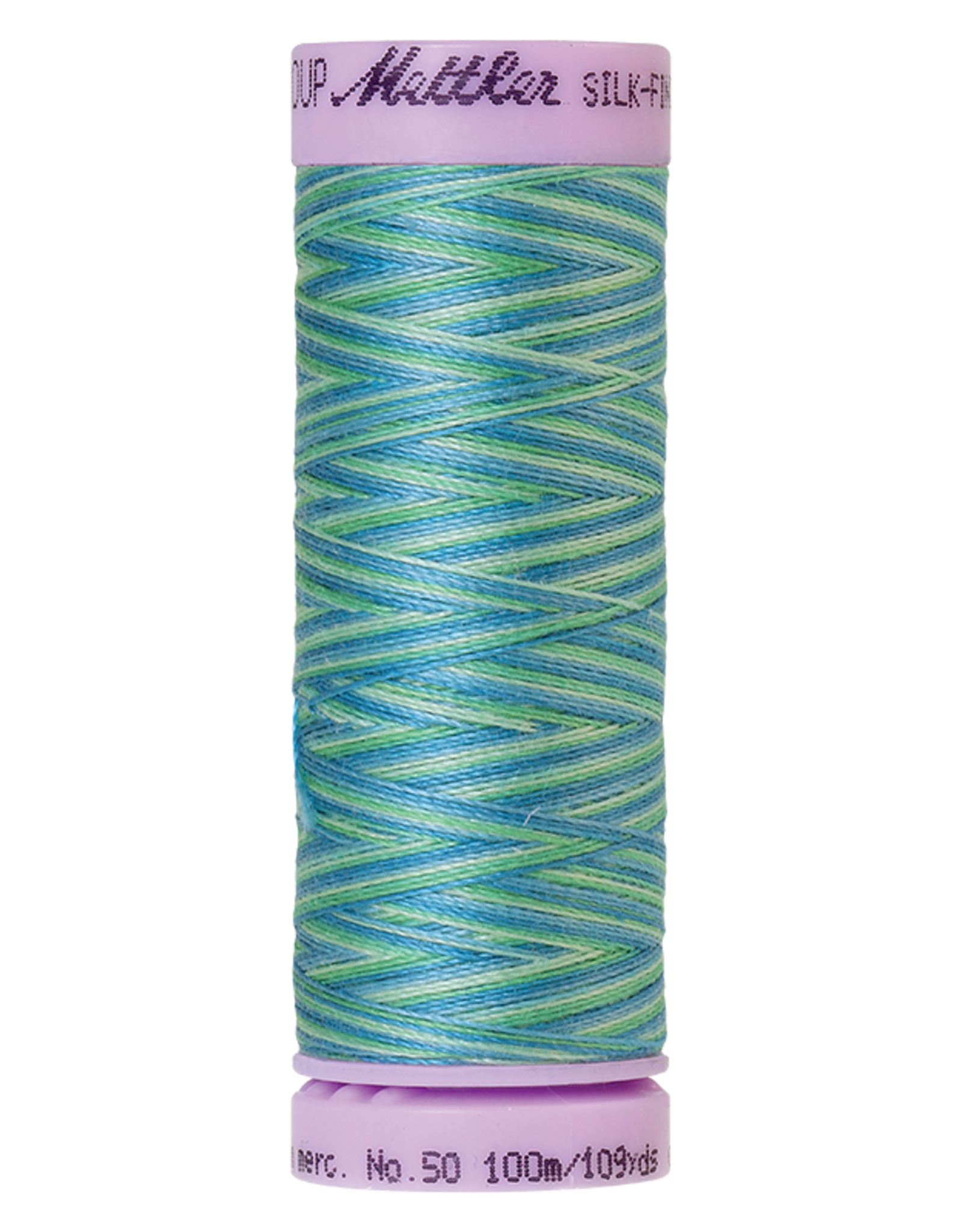 Mettler Silk Finish Cotton Multi 50 - 100 meter 9814 - Seaspray