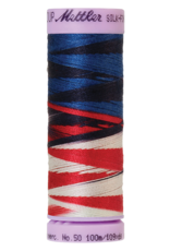 Mettler Silk Finish Cotton Multi 50 - 100 meter 9823 - Patriotic