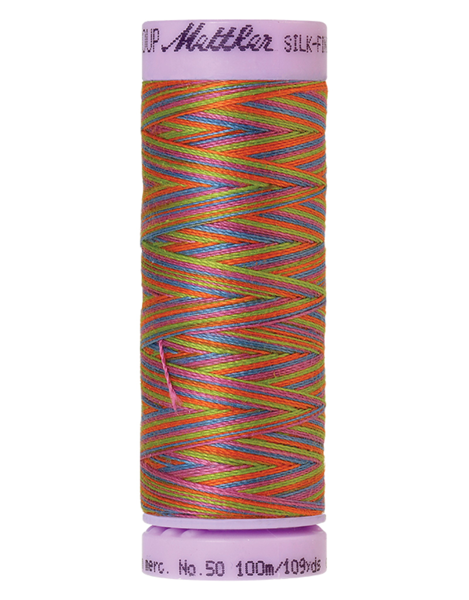 Mettler Silk Finish Cotton Multi 50 - 100 meter 9842 - Preppy Brights