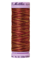 Mettler Silk Finish Cotton Multi 50 - 100 meter 9850 - Mocha Cherry
