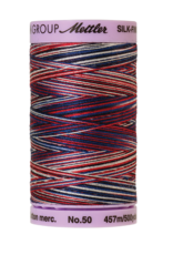 Mettler Silk Finish Cotton Multi 50 - 457 meter 9823 - Patriotic