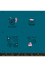 Ruby Star Society Ruby Star Society - Purl - Charms Teal - RS203113