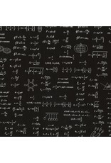 Robert Kaufman Science Math Formulas - Black