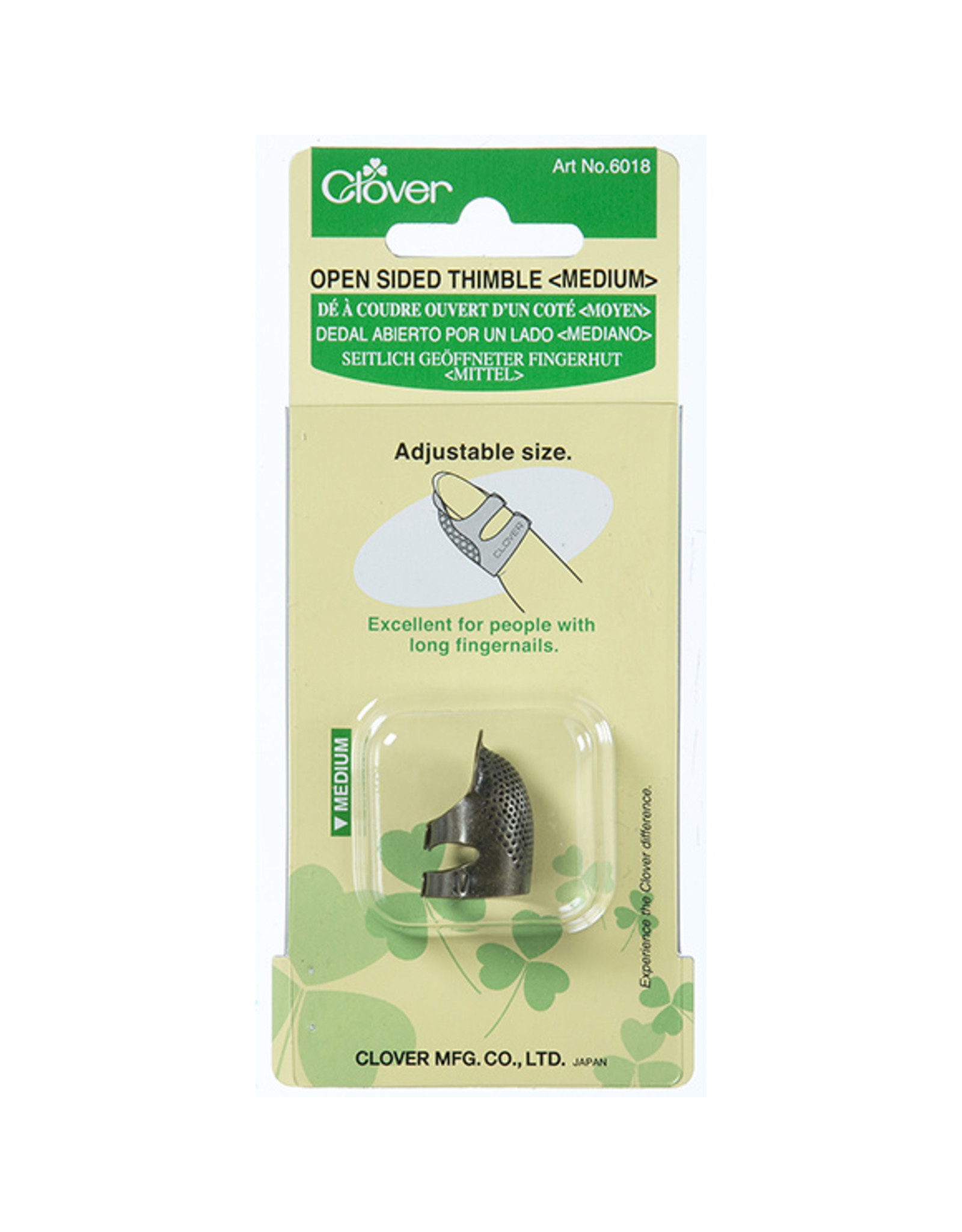 Clover Open Sided Thimble - Medium