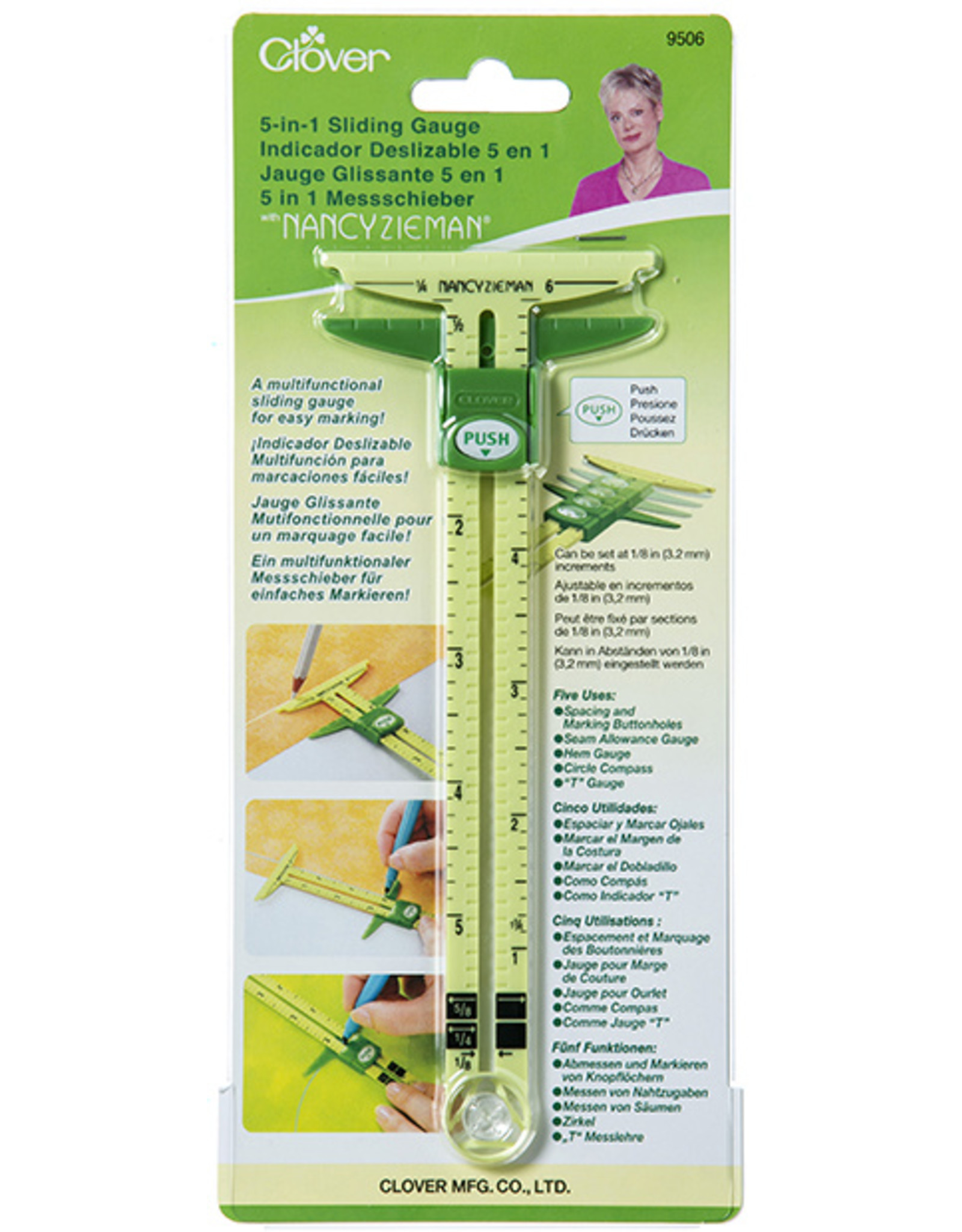 Clover Nancy Zieman - 5-in-1 Sliding Gauge