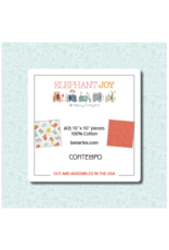 Benartex Contempo Studio Terry Runyan - Elephant Joy - 10 x 10 Pack