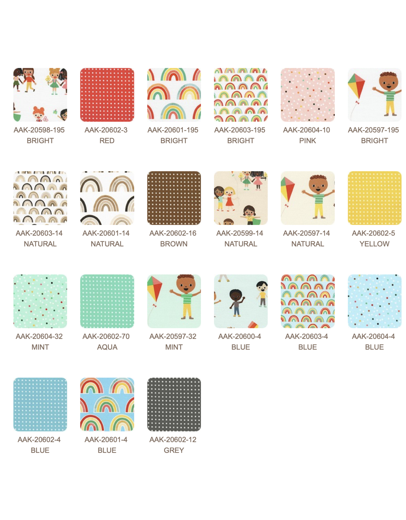 Robert Kaufman Ann Kelle - Bright Days - Fat Quarter bundle