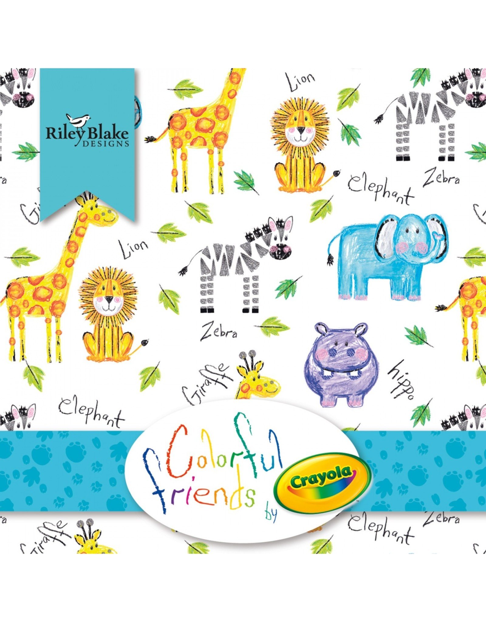 Riley Blake Designs Colorful Friends - Fat Quarter bundle