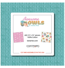 Benartex Contempo Studio Awesome Owls - 10 x 10 Pack
