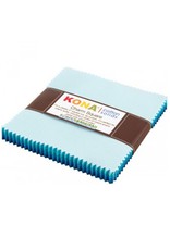 Robert Kaufman 5 x 5 inch Charm Squares - Kona Solids Pool Party